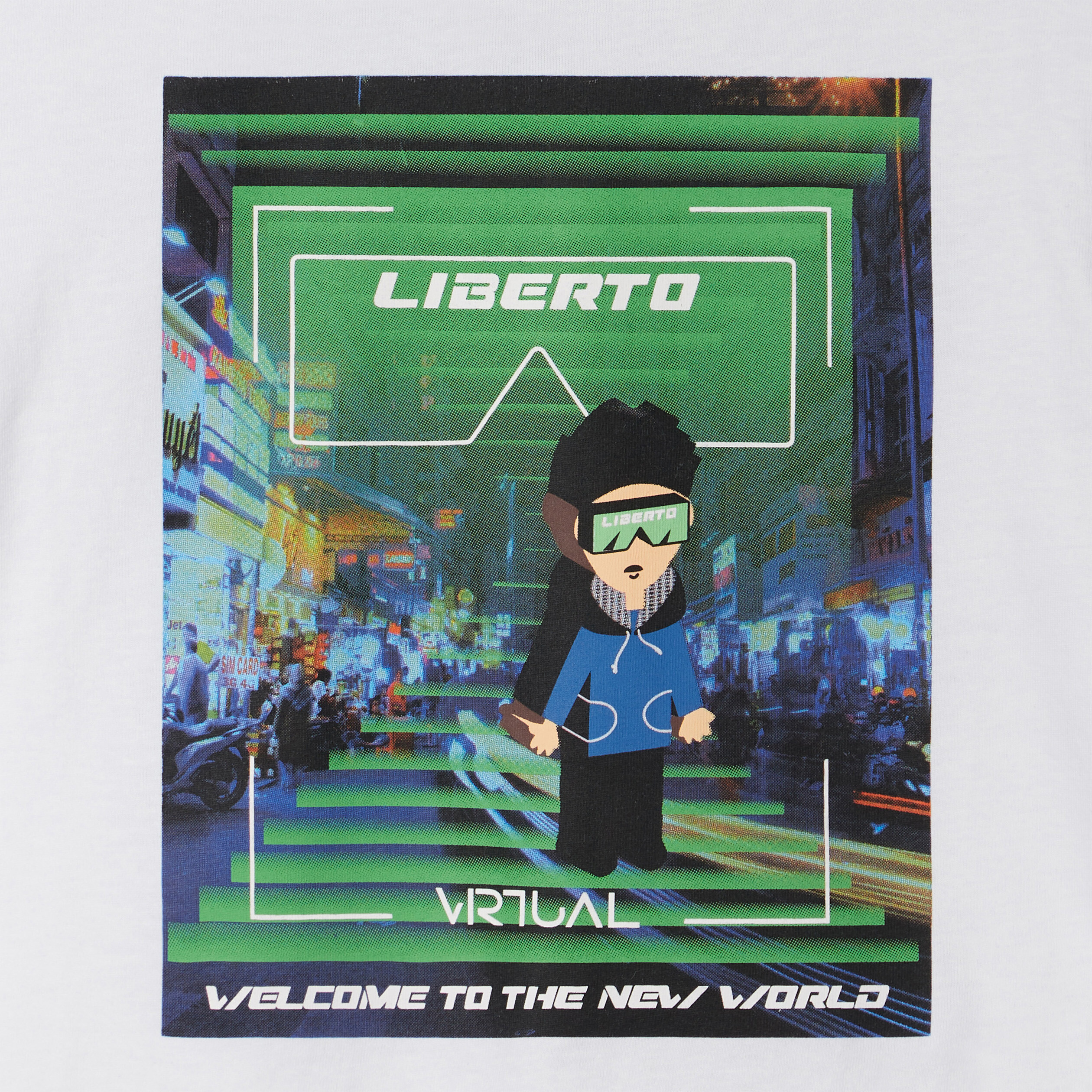 T-shirt manches longues Liberto blanc garçon | La Halle