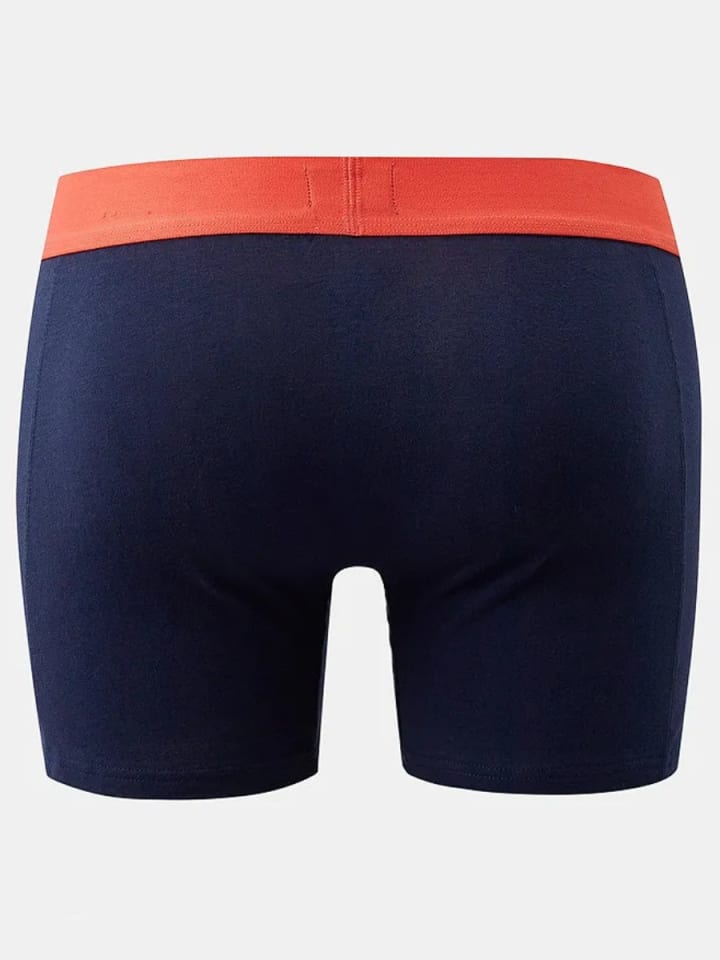 Lyle & Scott Trunks 3-Er Set in Dunkelblau mit mehrfarbigem Bund günstig kaufen