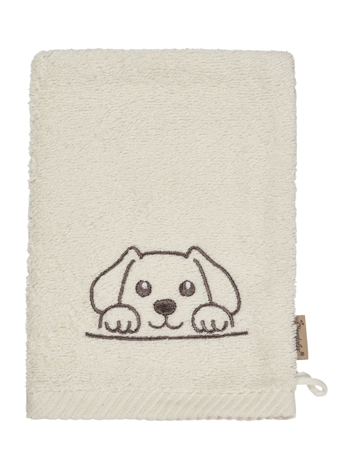 Sterntaler Waschhandschuhe 2er-Pack HUND Lucky   SCHAF Flocke in sand günstig kaufen onesize