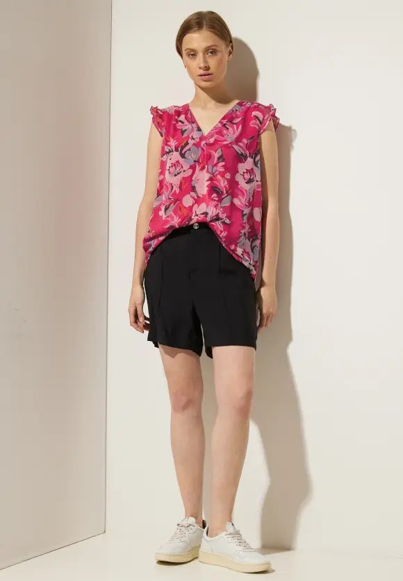 Street One Chiffon Bluse mit Rüschen