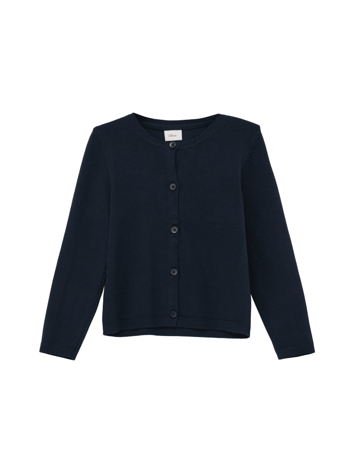 s.Oliver Strickjacke langarm in Blau günstig kaufen
