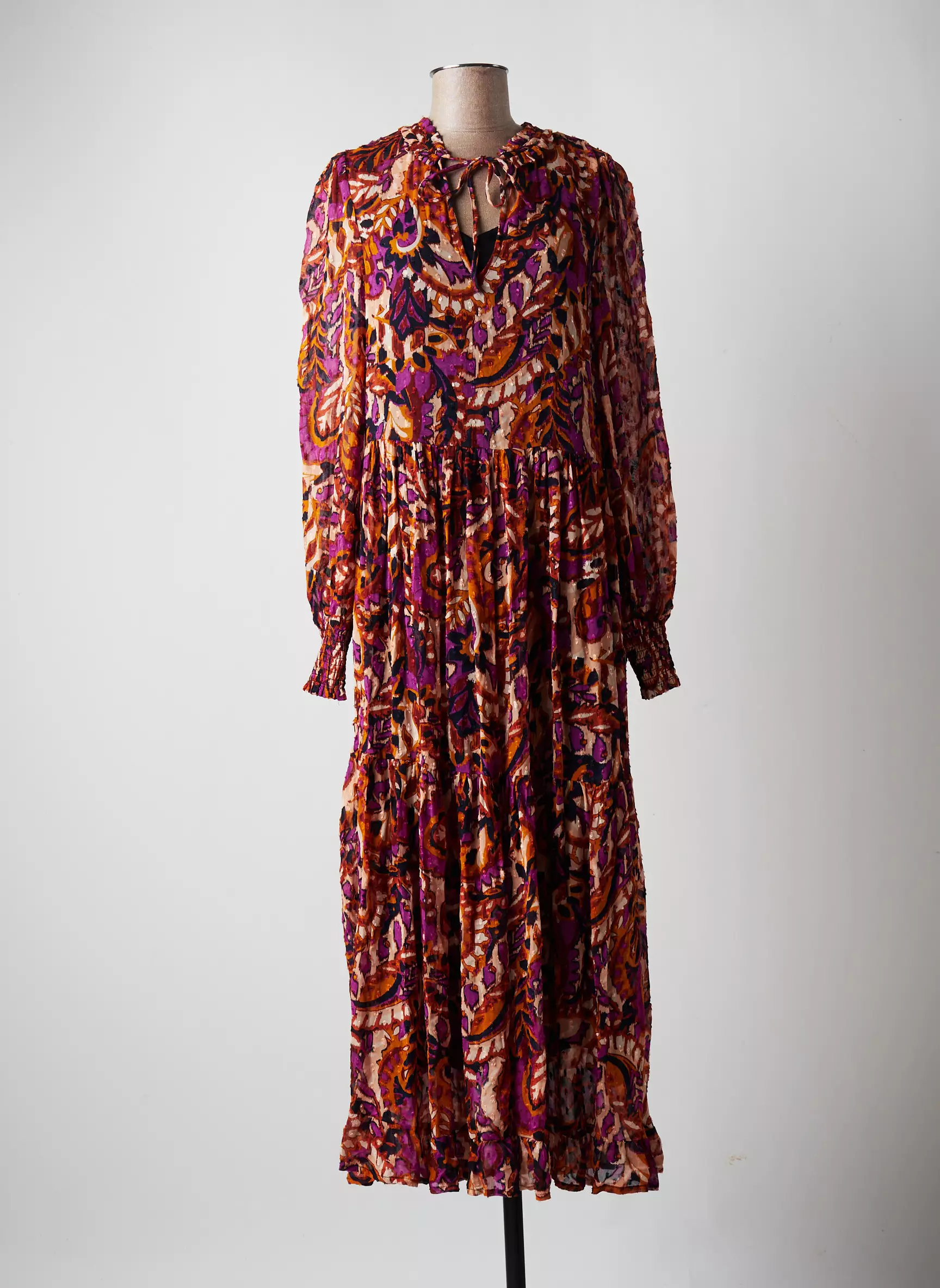 B Young Robes Longues Femme couleur marron