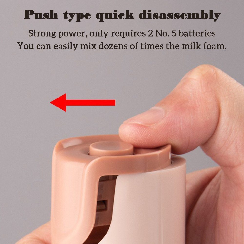 Blusmart Milchaufschäumer Handheld Batterie Elektrische Milchaufschäumer Schäumer Kaffee
