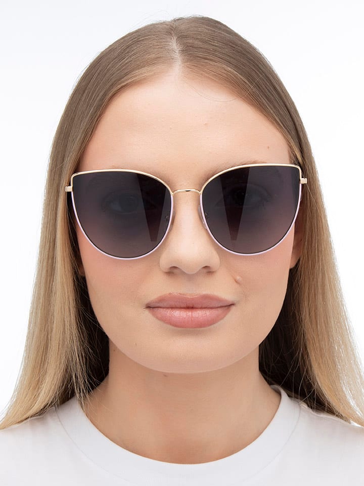 Carolina Herrera Damen-Sonnenbrille in Gold/ Lila/ Blau günstig kaufen 59