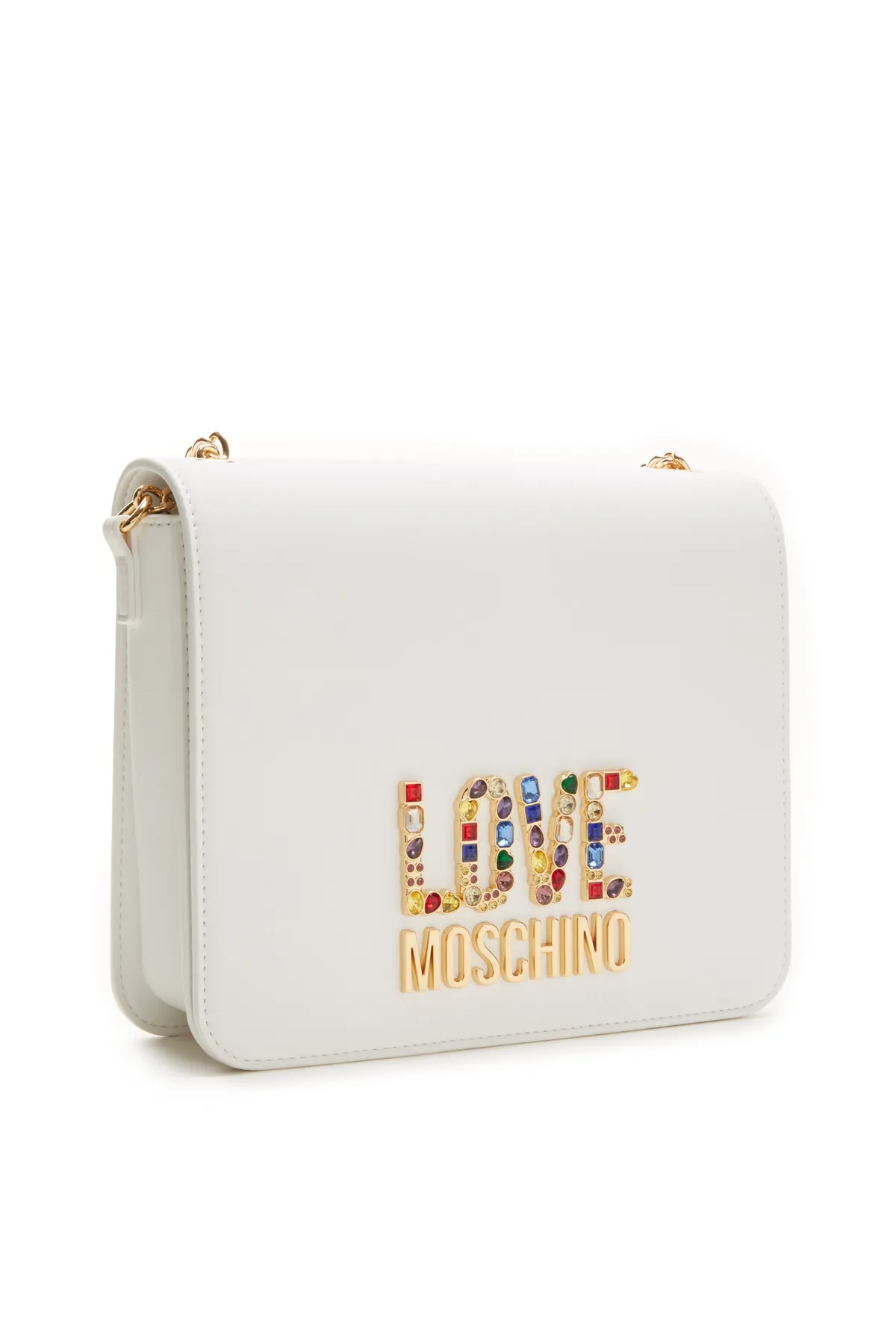 1'ASLAN  Love Moschino Damen Schultertasche Weiß Jc4334pp0ikj0100