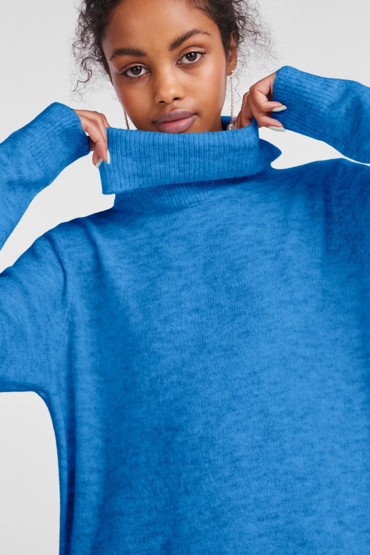 PIECES  Pcjulıana Ls Rollneck Knit Dress Noos Bc