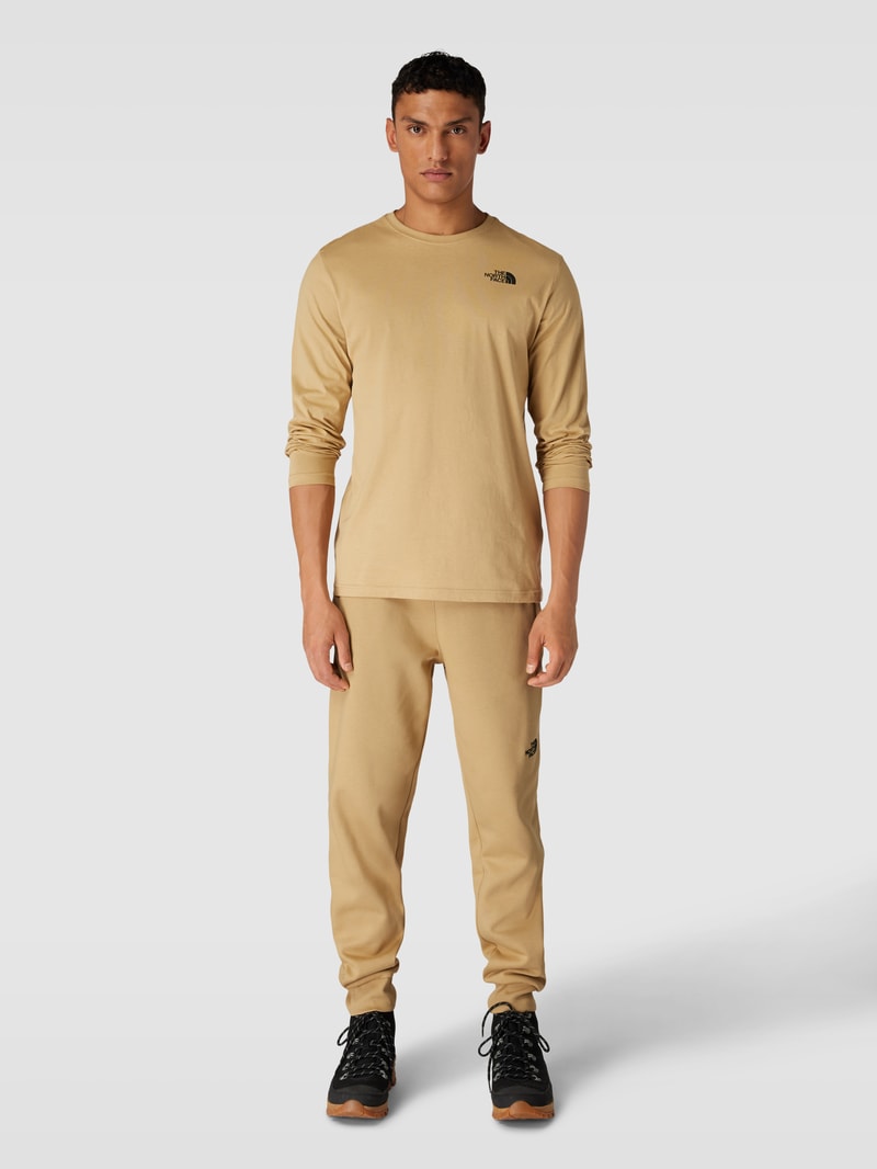 Sweatpants mit Label-Detail in beige