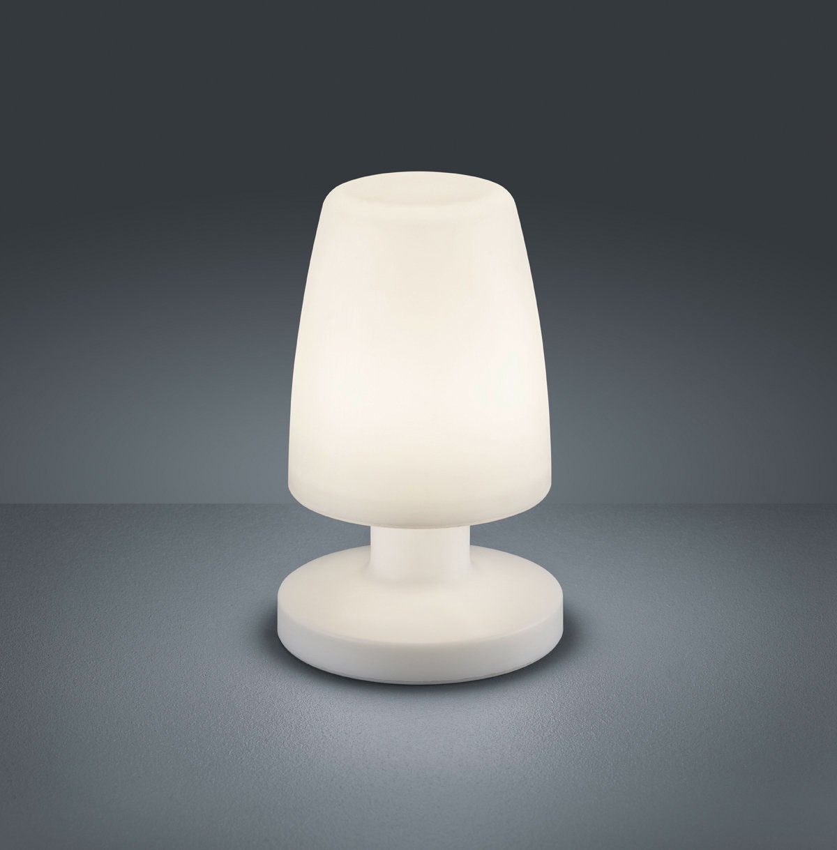 TRIO Leuchten LED Außen-Tischleuchte Dora, USB-Anschluss mit Ladefunktion, LED fest integriert, Warmweiß, LED Aussen-Tischlampe mit Akku, IP44, inkl. USB-Ladekabel