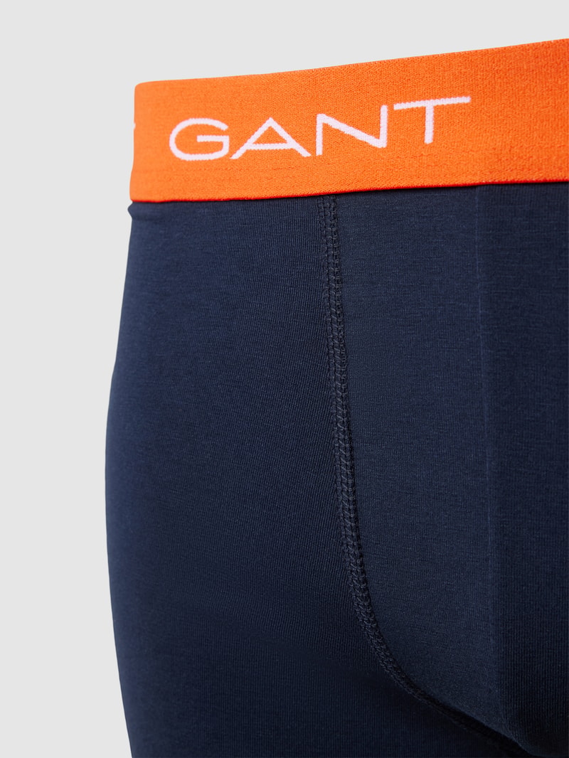 Trunks mit Logo-Bund im 3er-Pack in marineblau