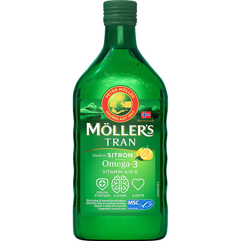 Möller's Möller's Tran 500 ml Sitron
