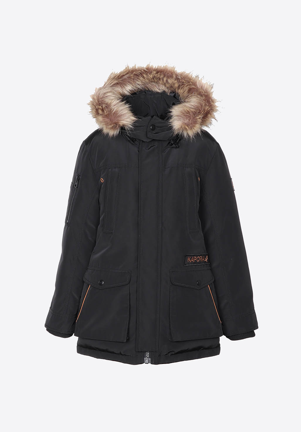 ELONI  Parka noire garçon