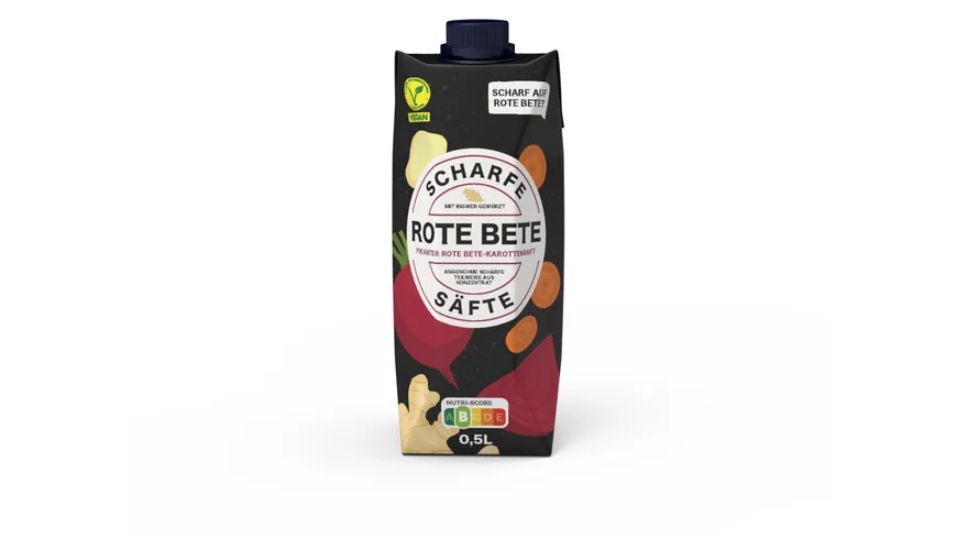 SCHARFE SÄFTE Rote Bete mit Ingwer 500 ml