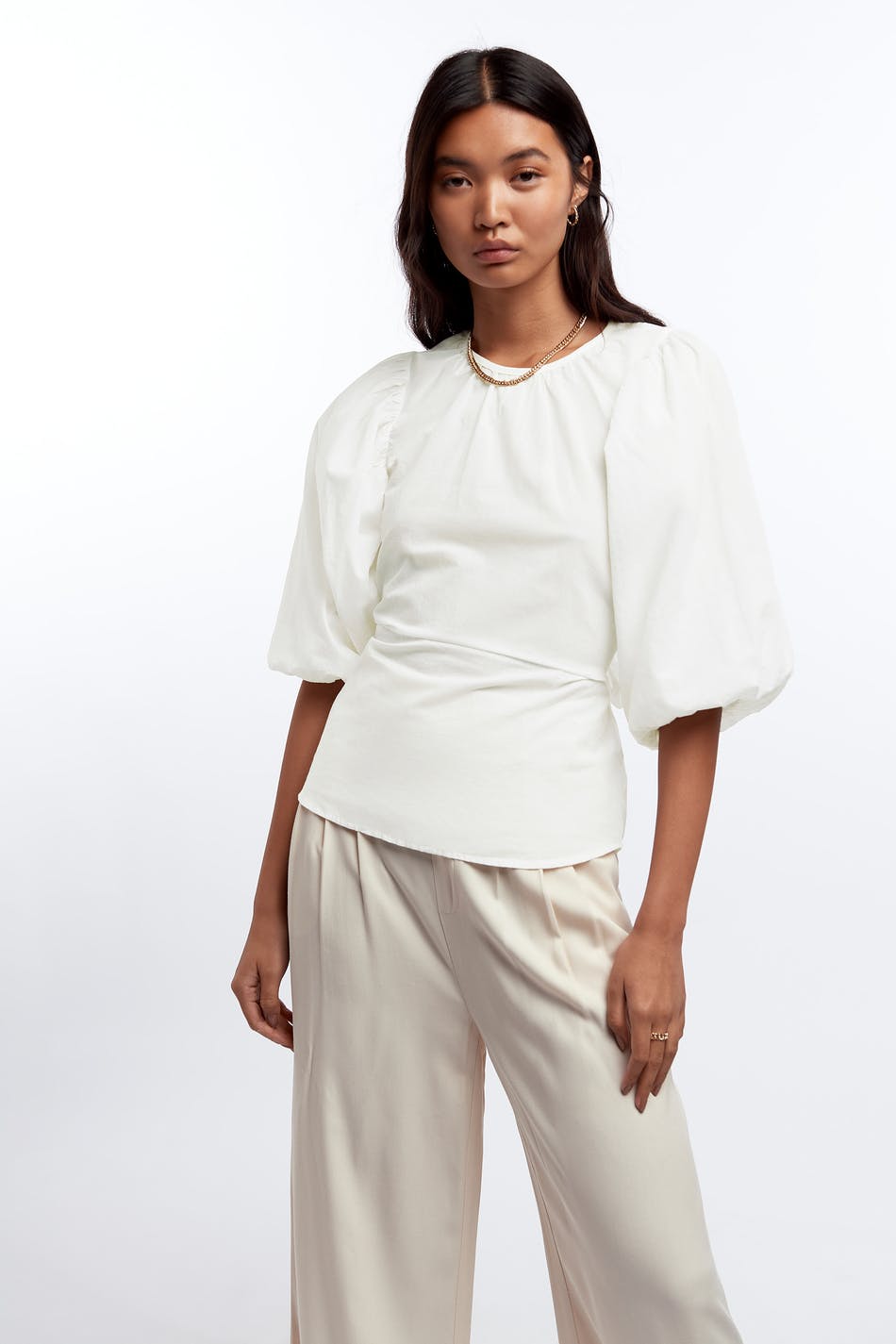 Claire tie back blouse
