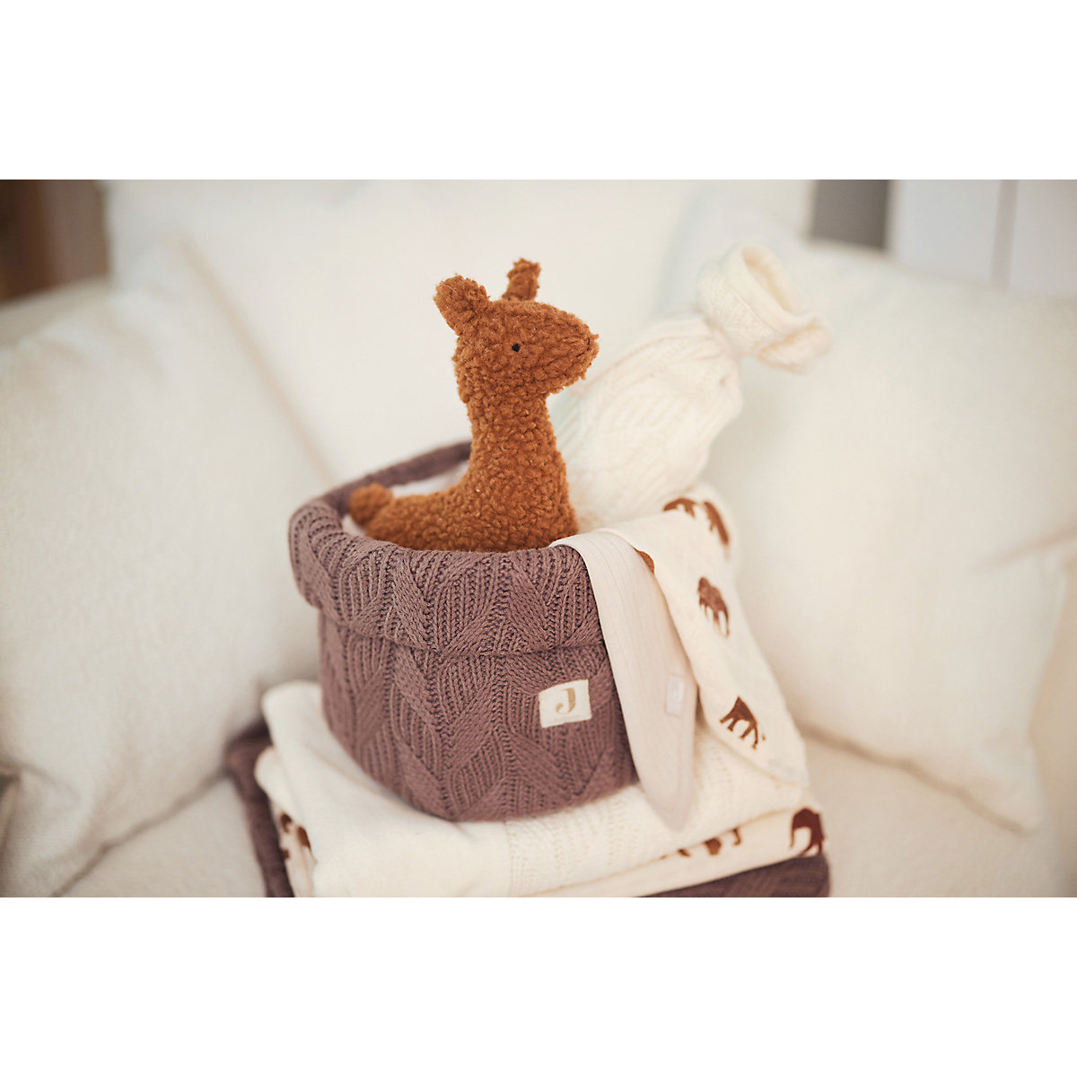 Kuscheltier XL Lama caramel