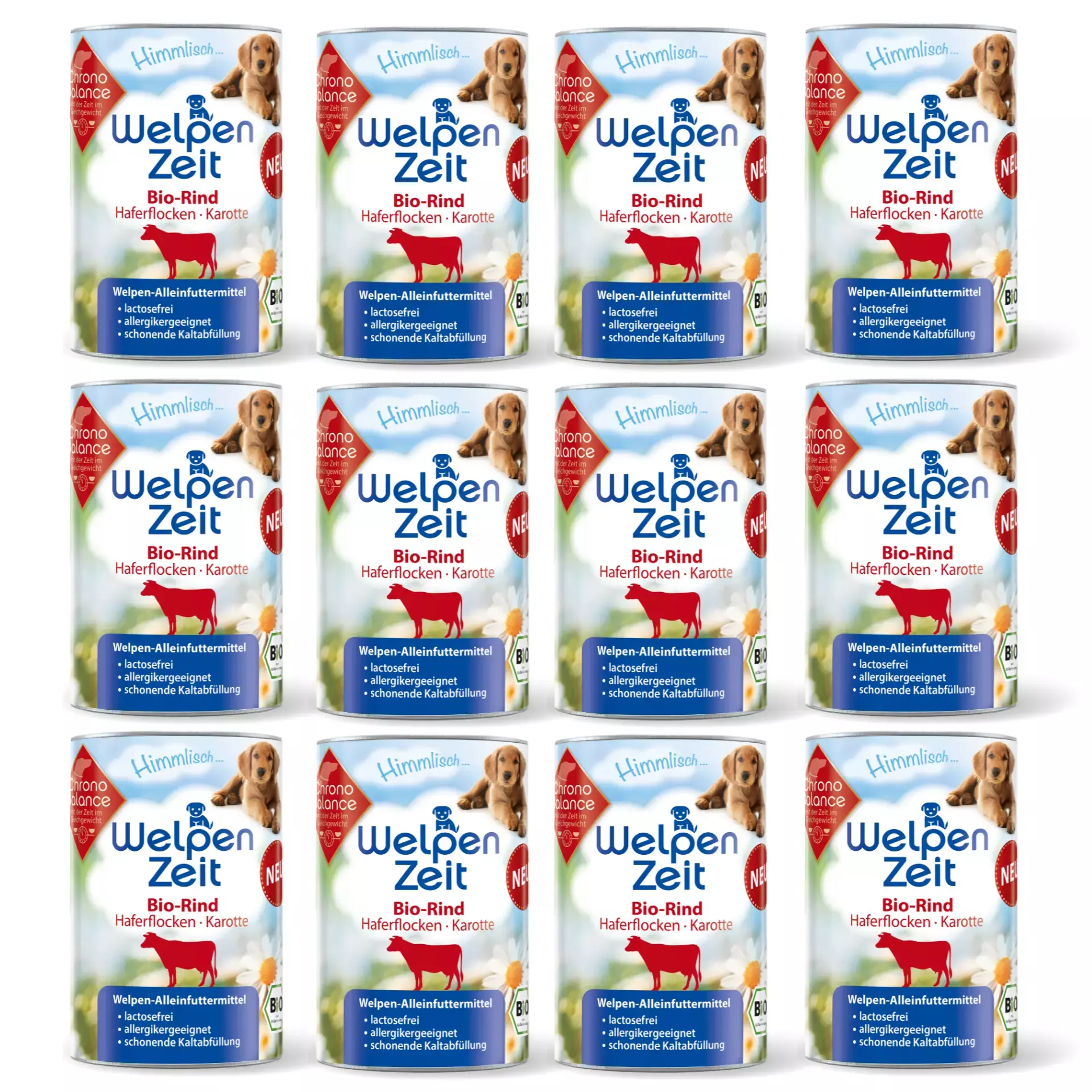 ChronoBalance Biofutter ChronoBalance Welpenfutter -Rind mit Haferflocken und Karotte 4,8 kg