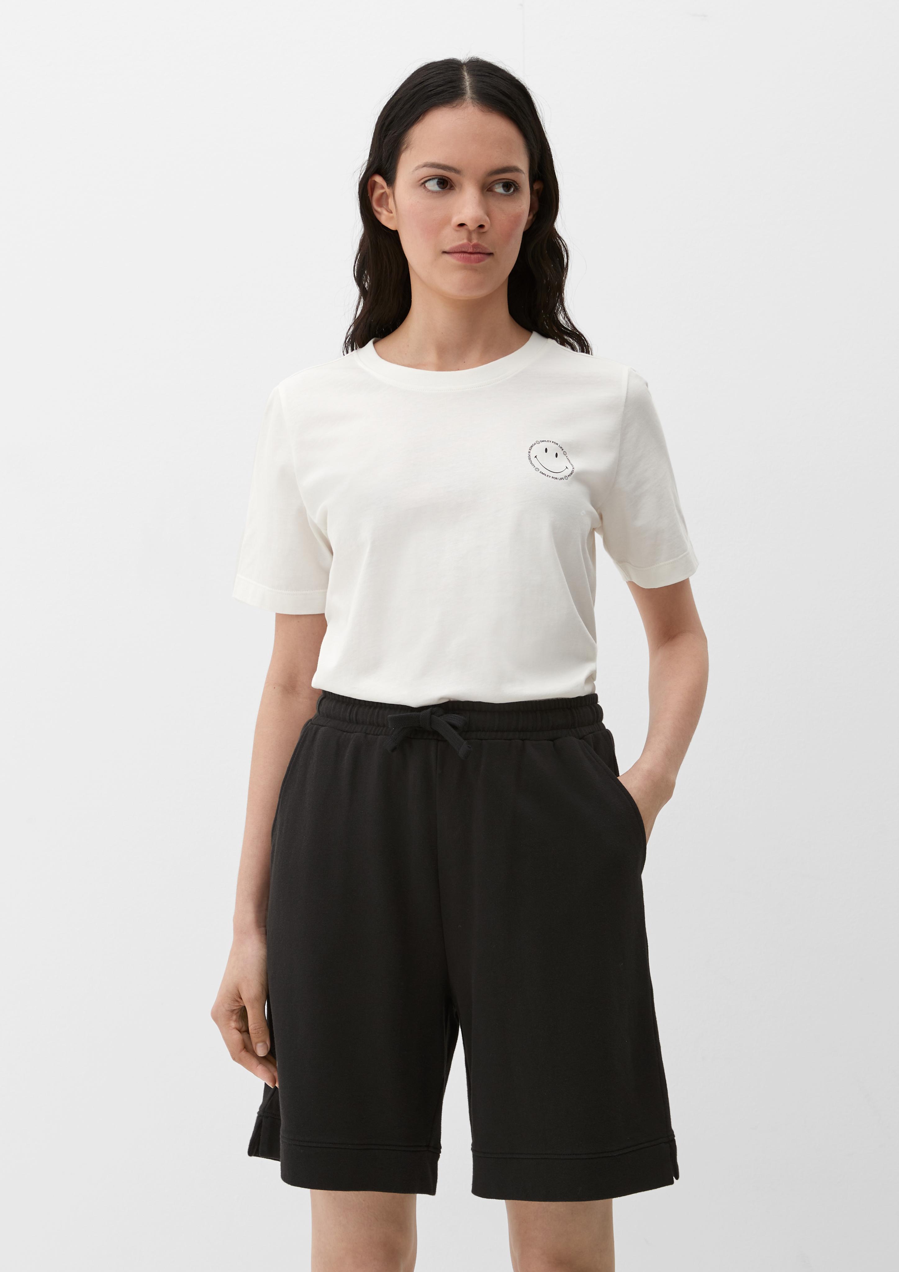 Relaxed: Sweatshorts mit Smiley-Print  2131569-9999