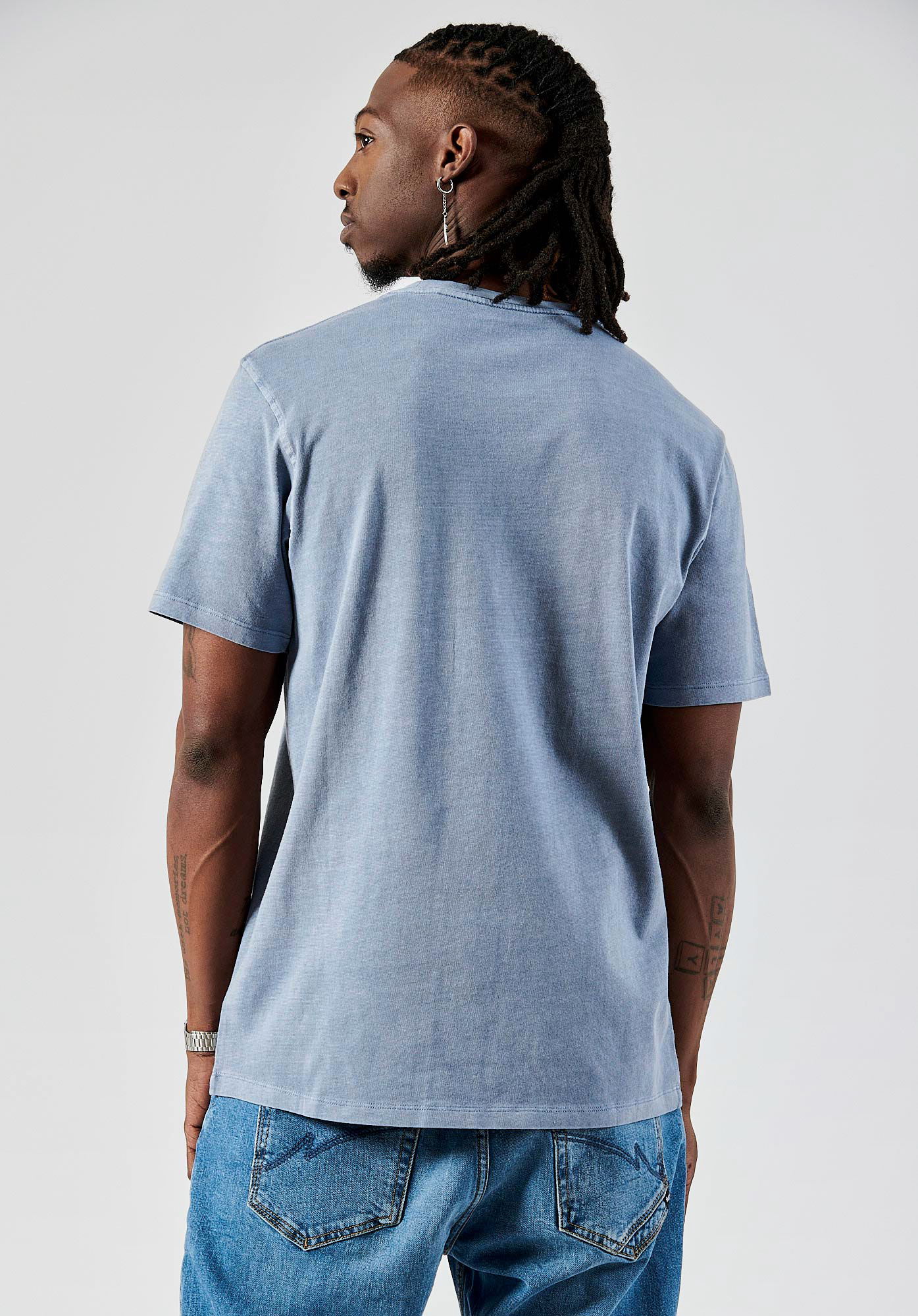 BOUNS  T-shirt bleu homme 100% coton