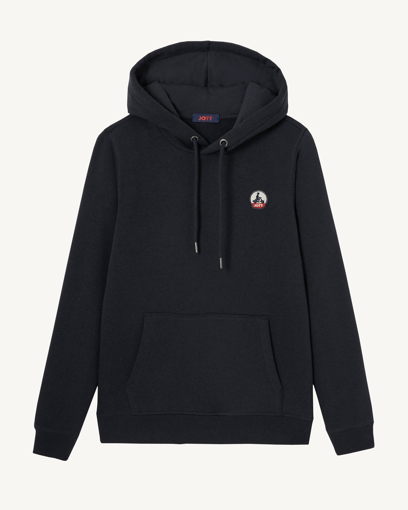 Sweat à capuche femme en coton biologique Noir Livia