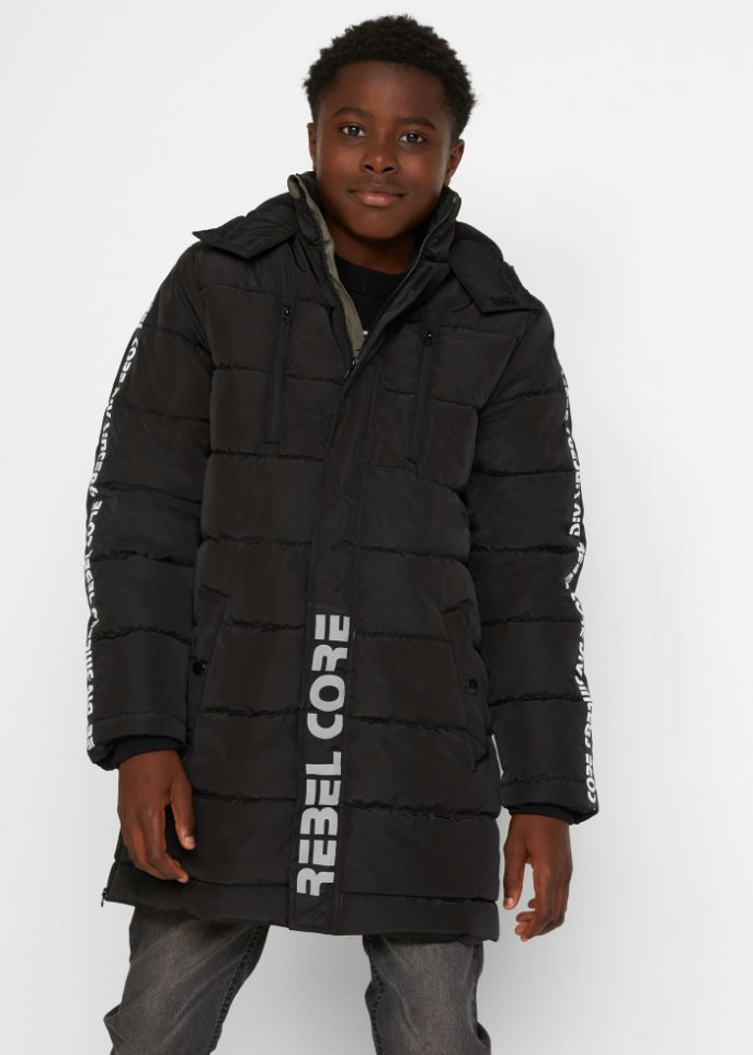 Jungen Winterparka mit Kapuze