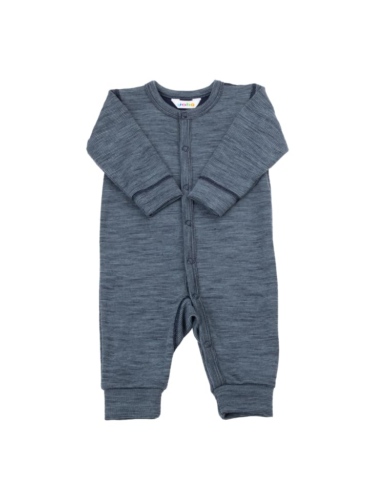 Joha Schlafstrampler aus Merinowolle in blau günstig kaufen