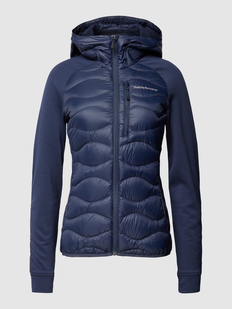 Steppjacke mit Kapuze Modell 'Helium' in blau