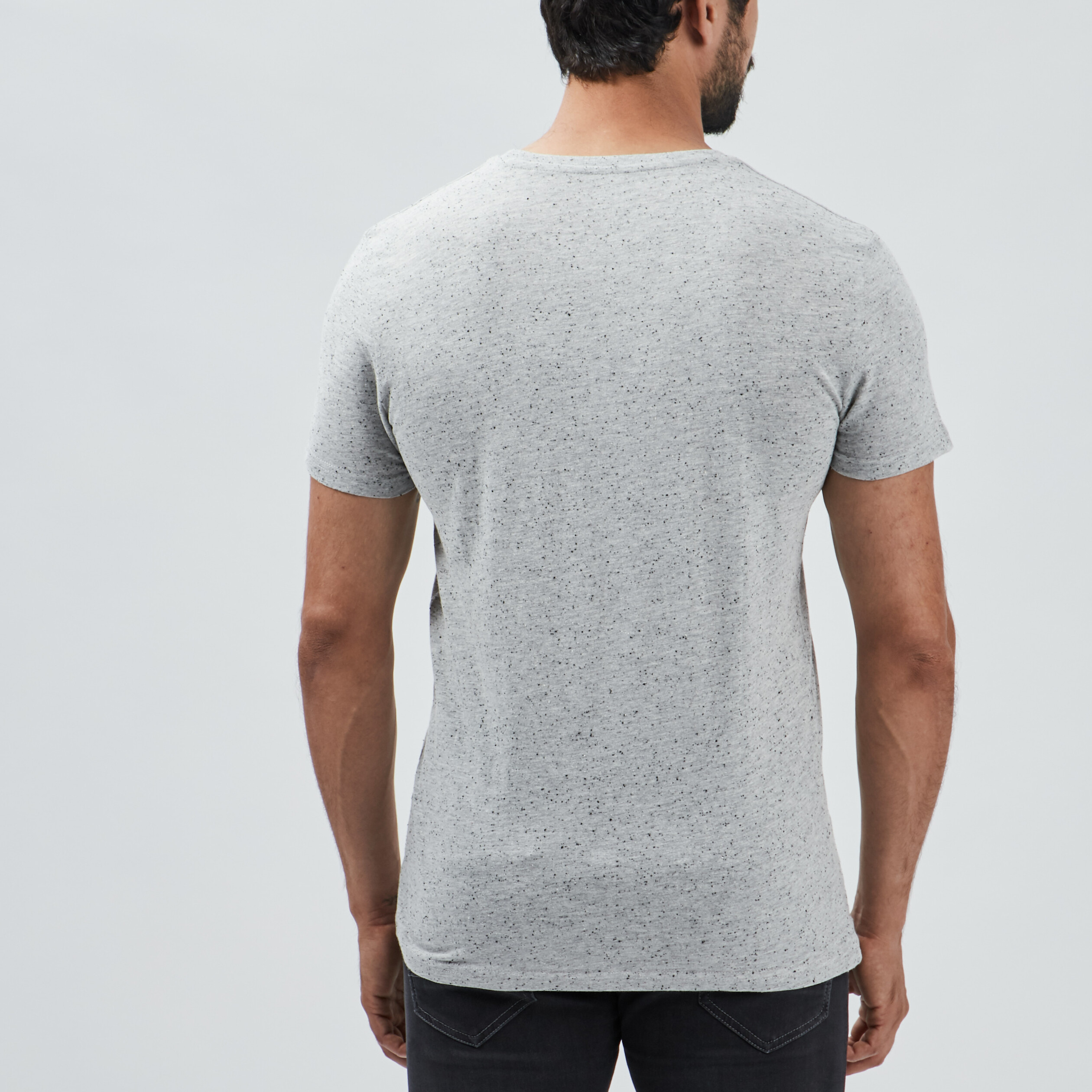 T-shirt manches courtes ivoire homme | La Halle