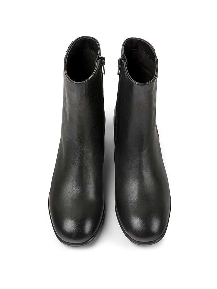 Camper Leder-Stiefeletten in Schwarz günstig kaufen