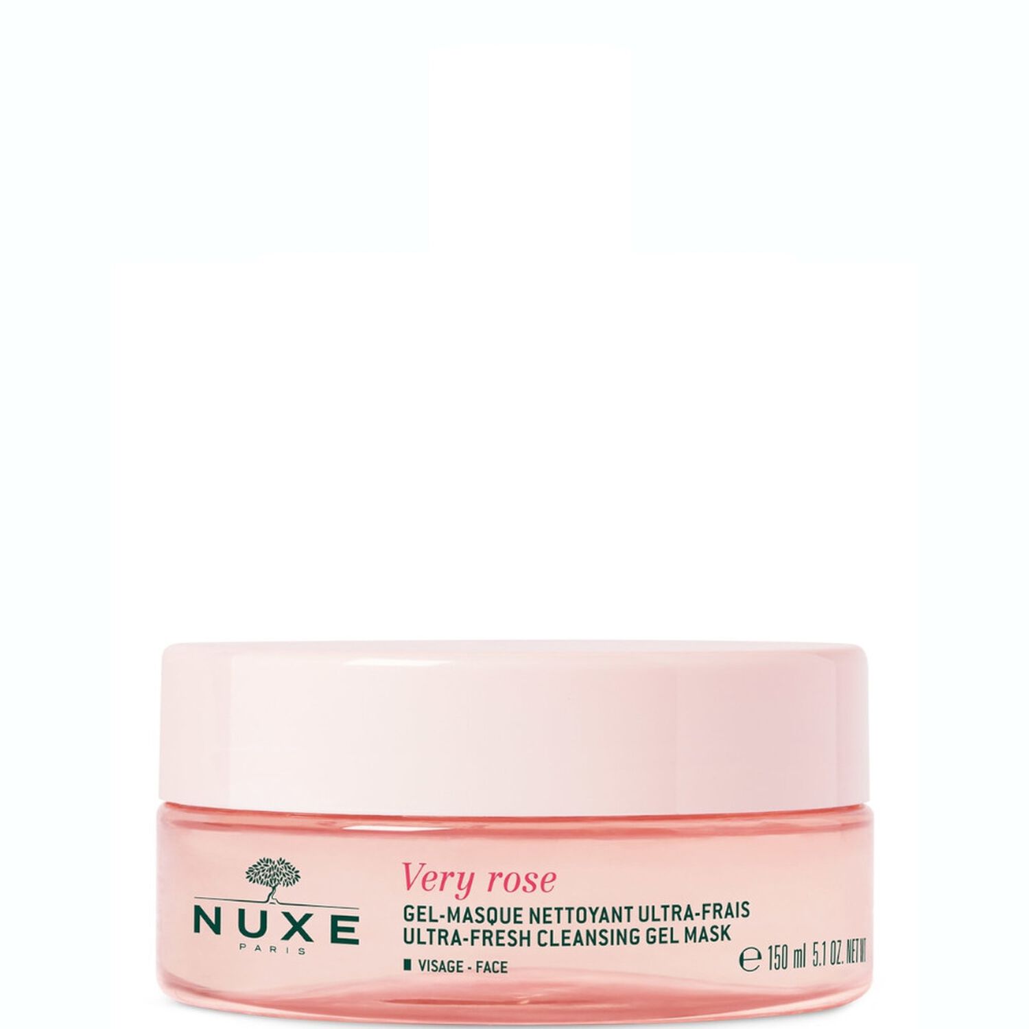 Nuxe Gel-Masque Nettoyant Ultra-frais Very Rose - toutes peaux, même sensibles - 150ml