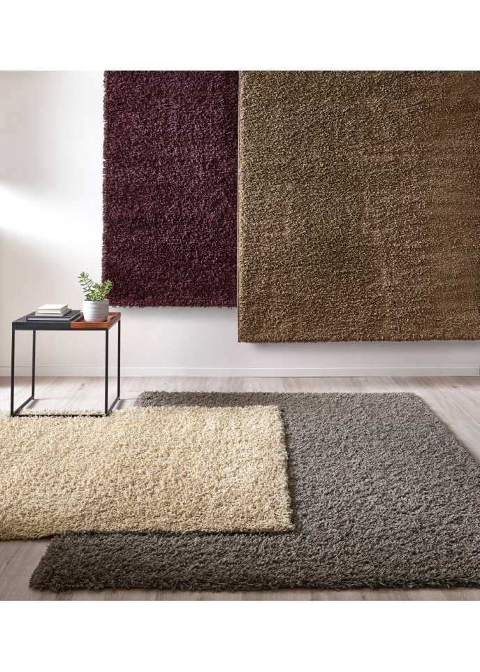 Hochflor Teppich einfarbig und vielseitig