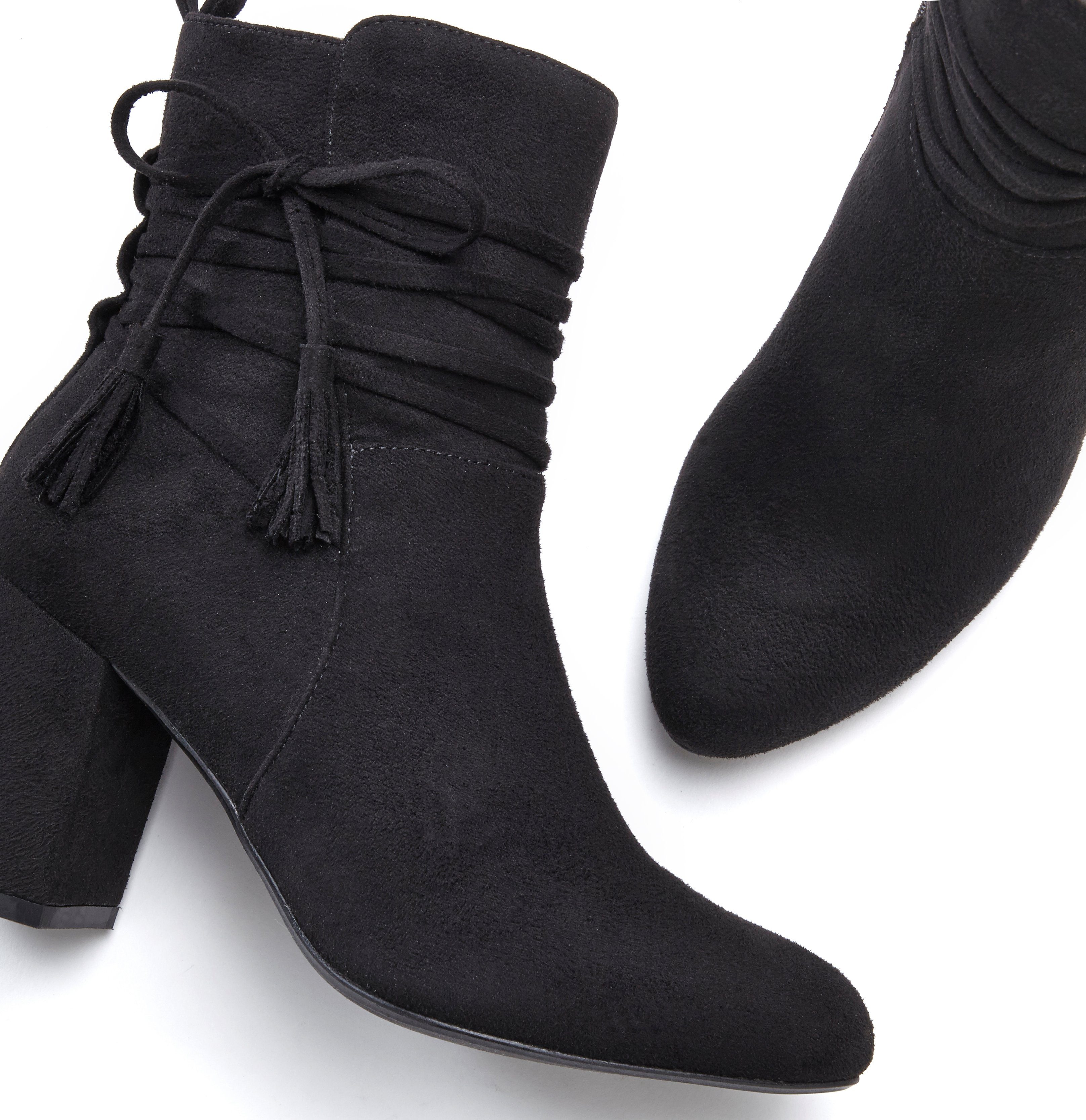 LASCANA Stiefelette, High-Heel-Stiefelette, Ankle Boots, Stiefel mit Blockabsatz