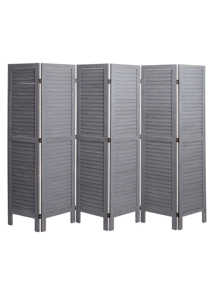 MCW Paravent G30 im Shabby-Look, Grau günstig kaufen onesize