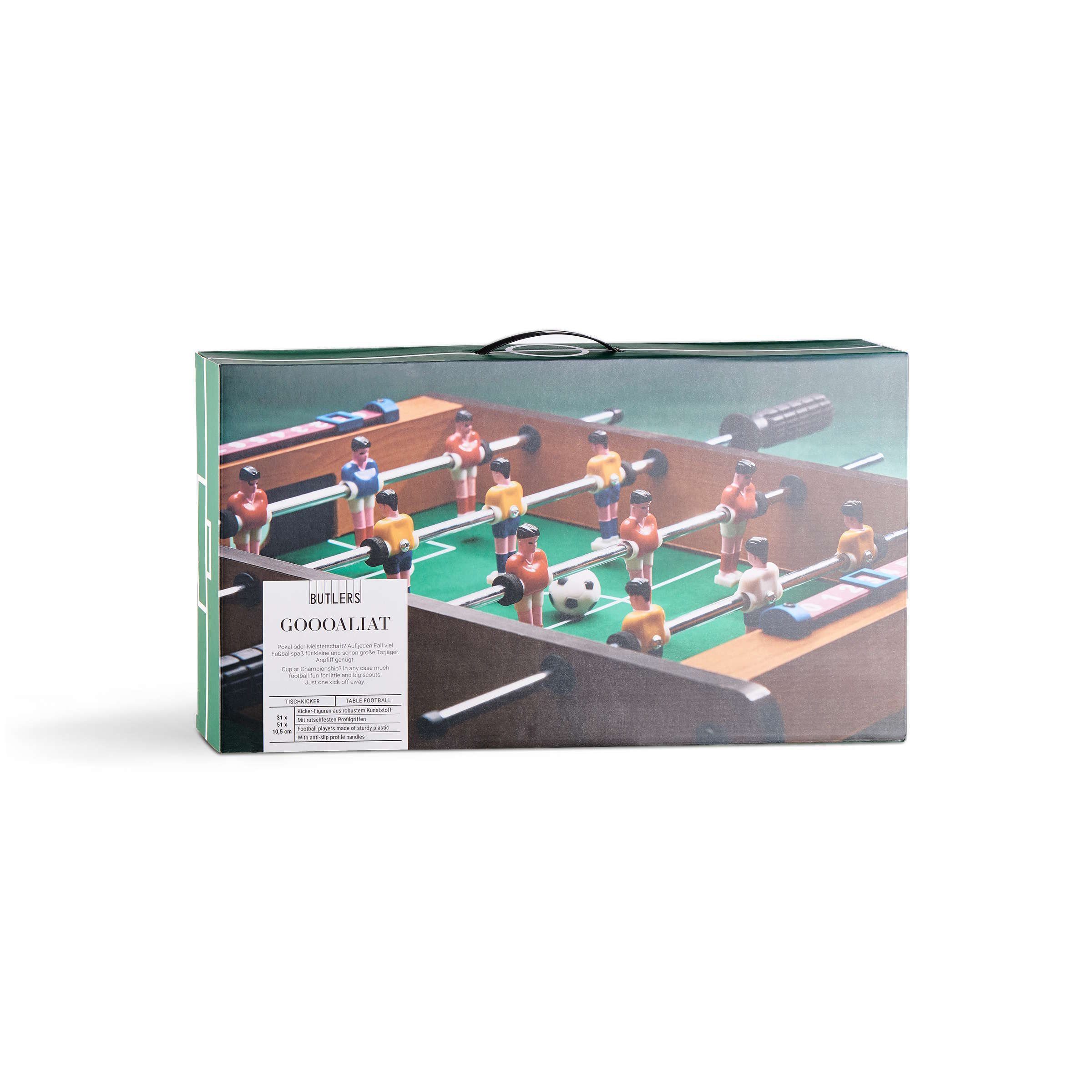 BUTLERS Mini-Tischkicker GOOOALIAT Tischkicker