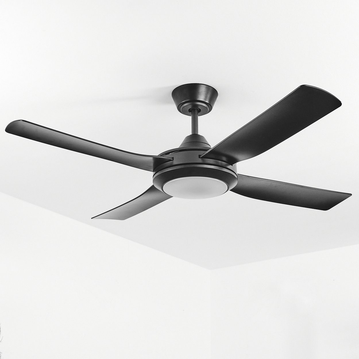 hofstein Tischturmventilator Deckenventilator aus Metall/Kunststoff in Schwarz/Weiß