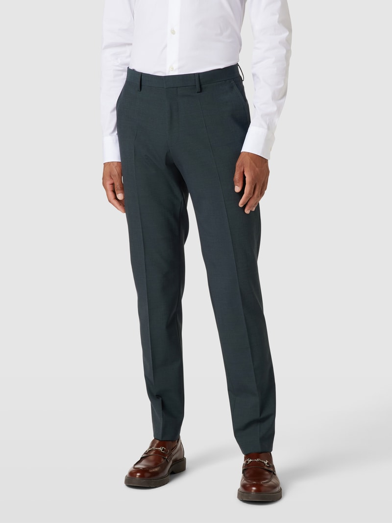 Slim Fit Anzug mit 2-Knopf-Sakko in dunkelgrün
