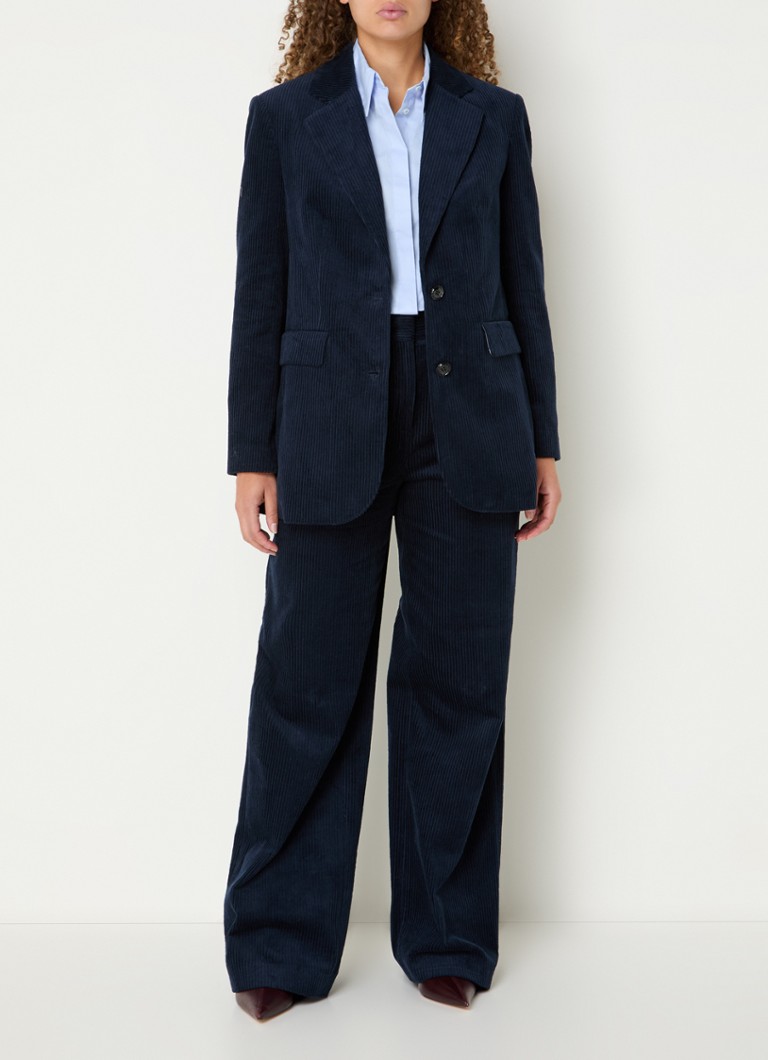 Max & Co Aeroso corduroy blazer with flap pockets
