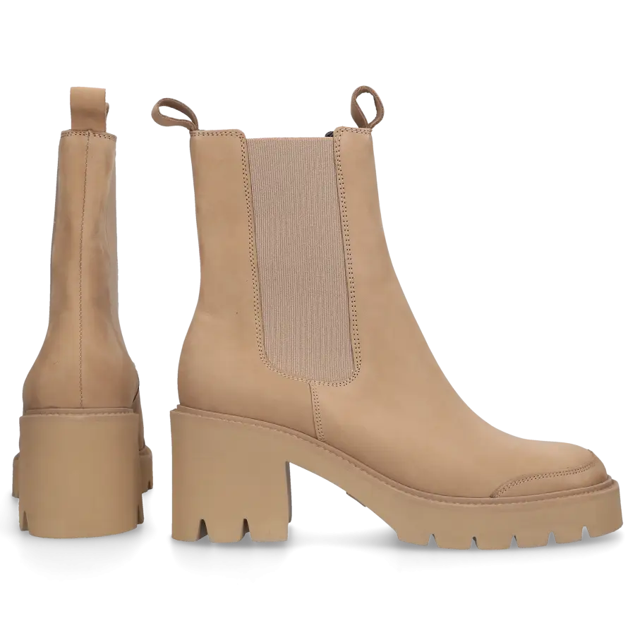 305 SOBE - Chelsea Boots GLOBE Nubukleder - beige
