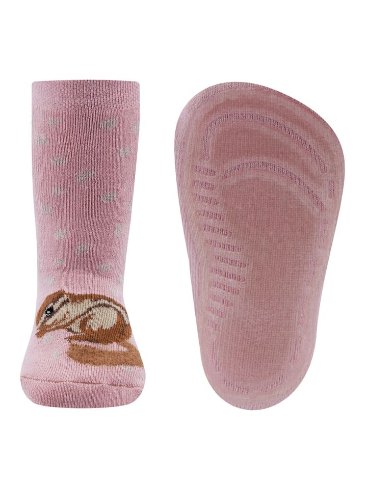 ewers Stoppersocken Streifenhörnchen in hell wildrose günstig kaufen