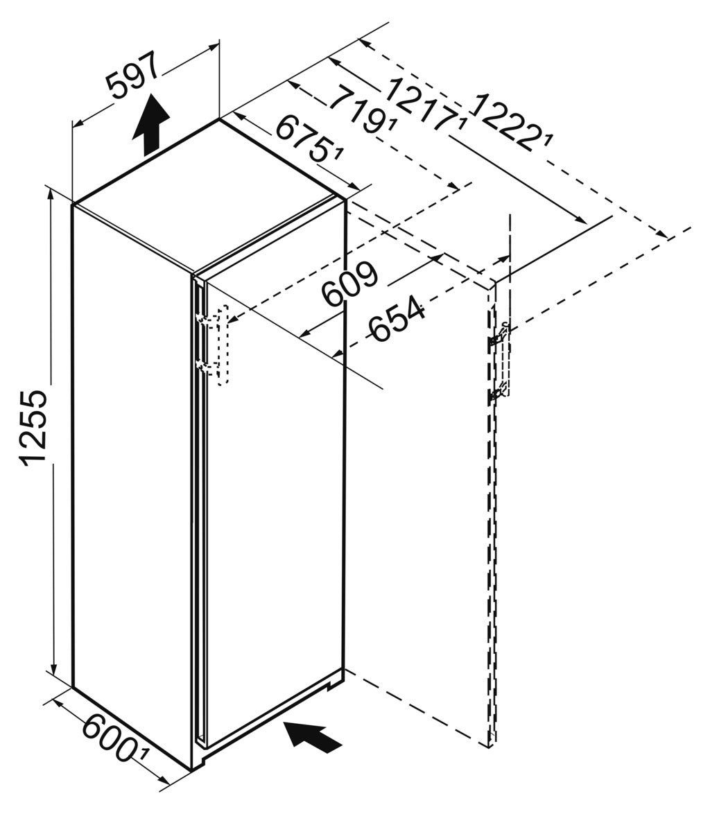 Liebherr Kühlschrank RBa 4250-20, 125,5 cm hoch, 59,7 cm breit, mit BioFresh