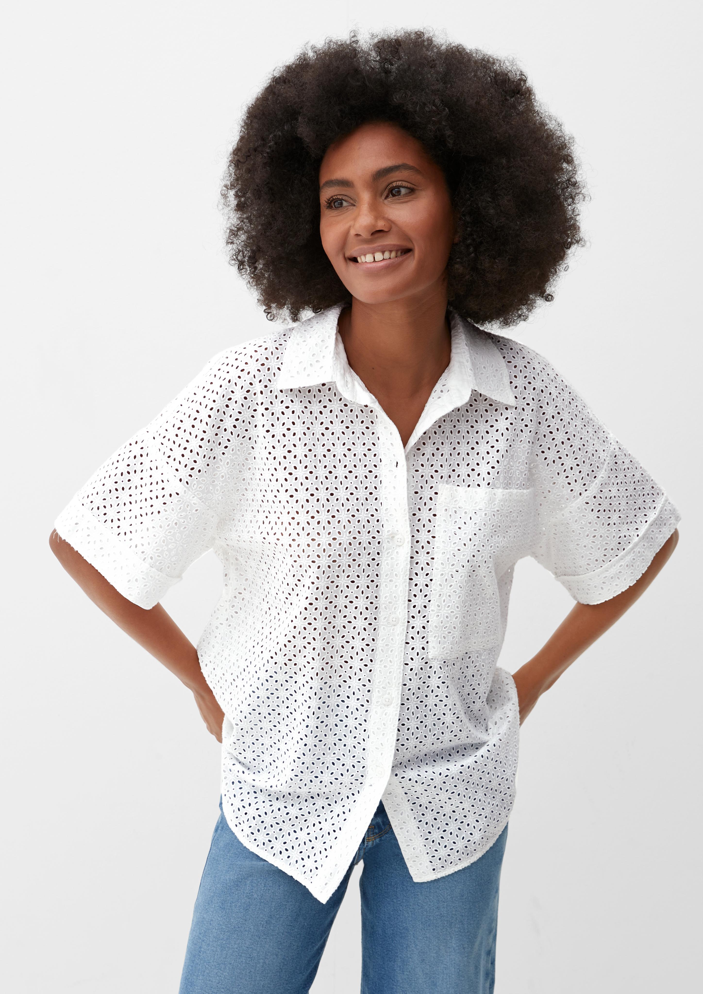 Bluse mit Lochmuster  2128390-01L4