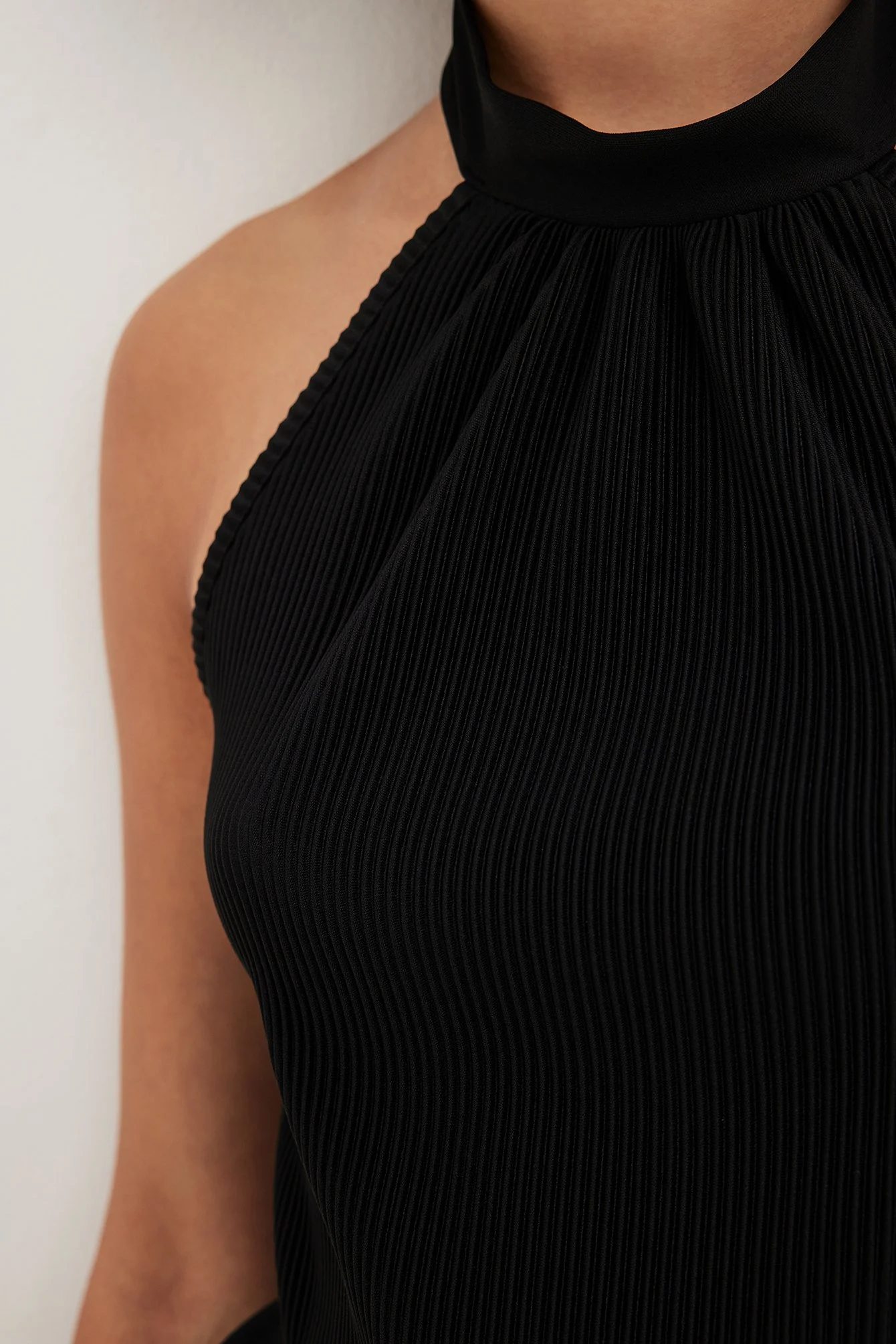 Plissiertes Neckholder-Top