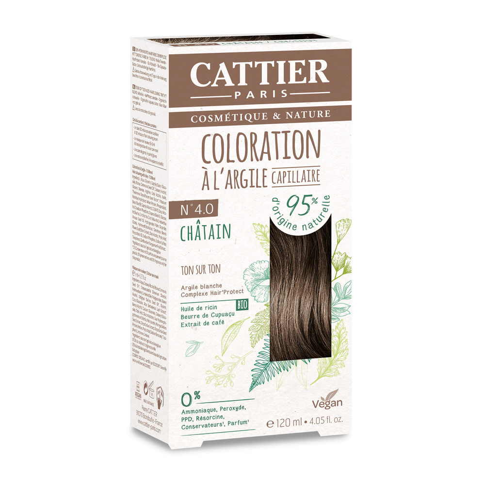 cattier 4.0 Châtain - 120ml Colorations capillaires