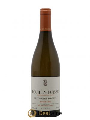 Pouilly-Fuissé Pierrefolle Château des Rontets  2016 - Lot de 1 Bouteille