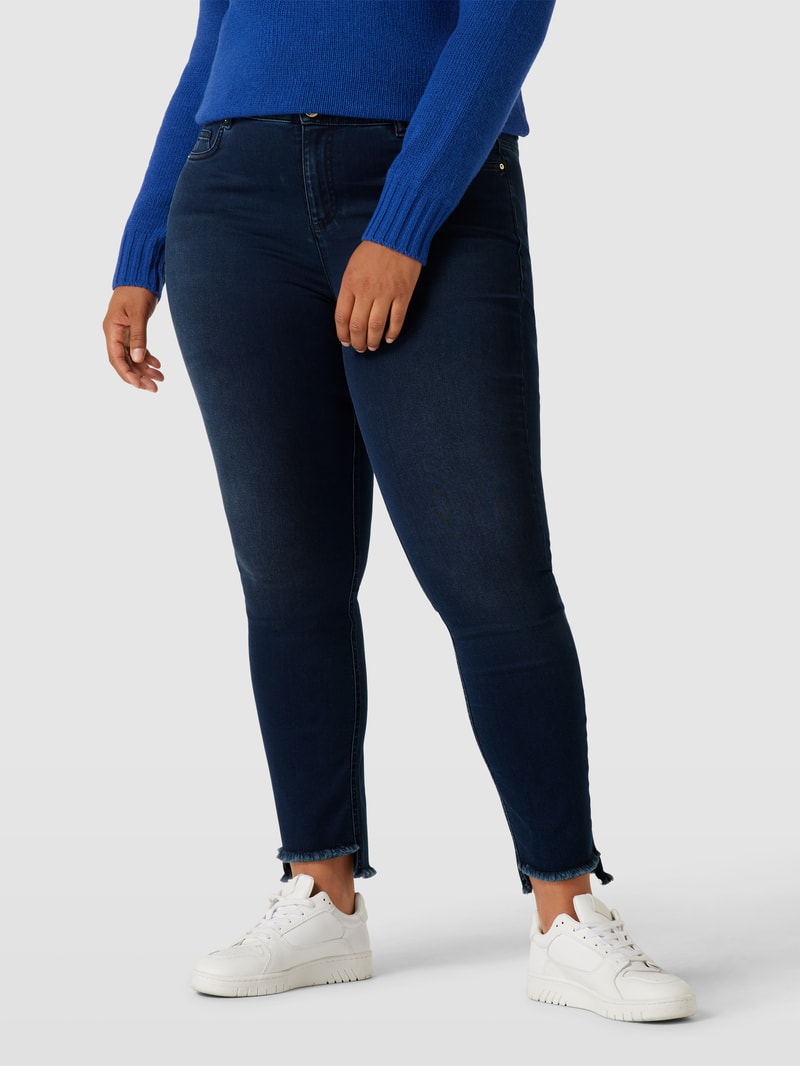 PLUS SIZE Slim Fit Jeans Modell 'ICARO' in dunkelblau