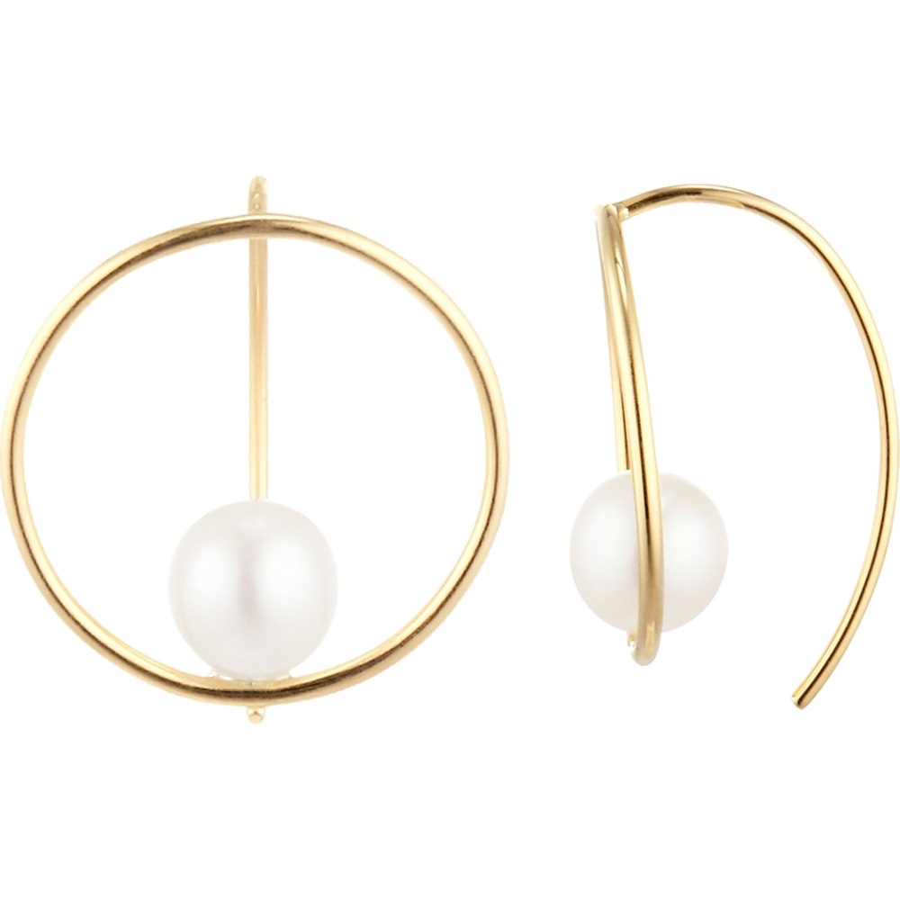 Valeria Boucles d'oreilles à fermoir à poussette 375 Or jaune Boucles d'oreilles