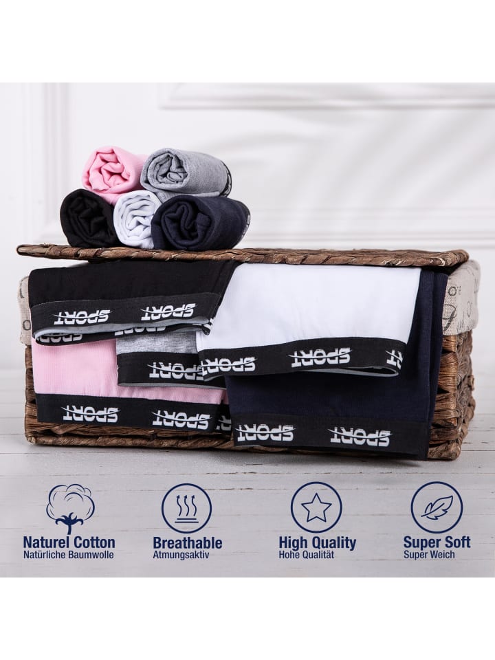 LOREZA 10er Set Pantys - Sport - Bunt günstig kaufen