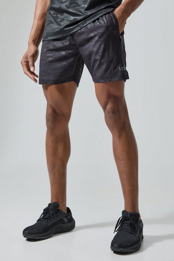 Man Active Camouflage Performance Shorts