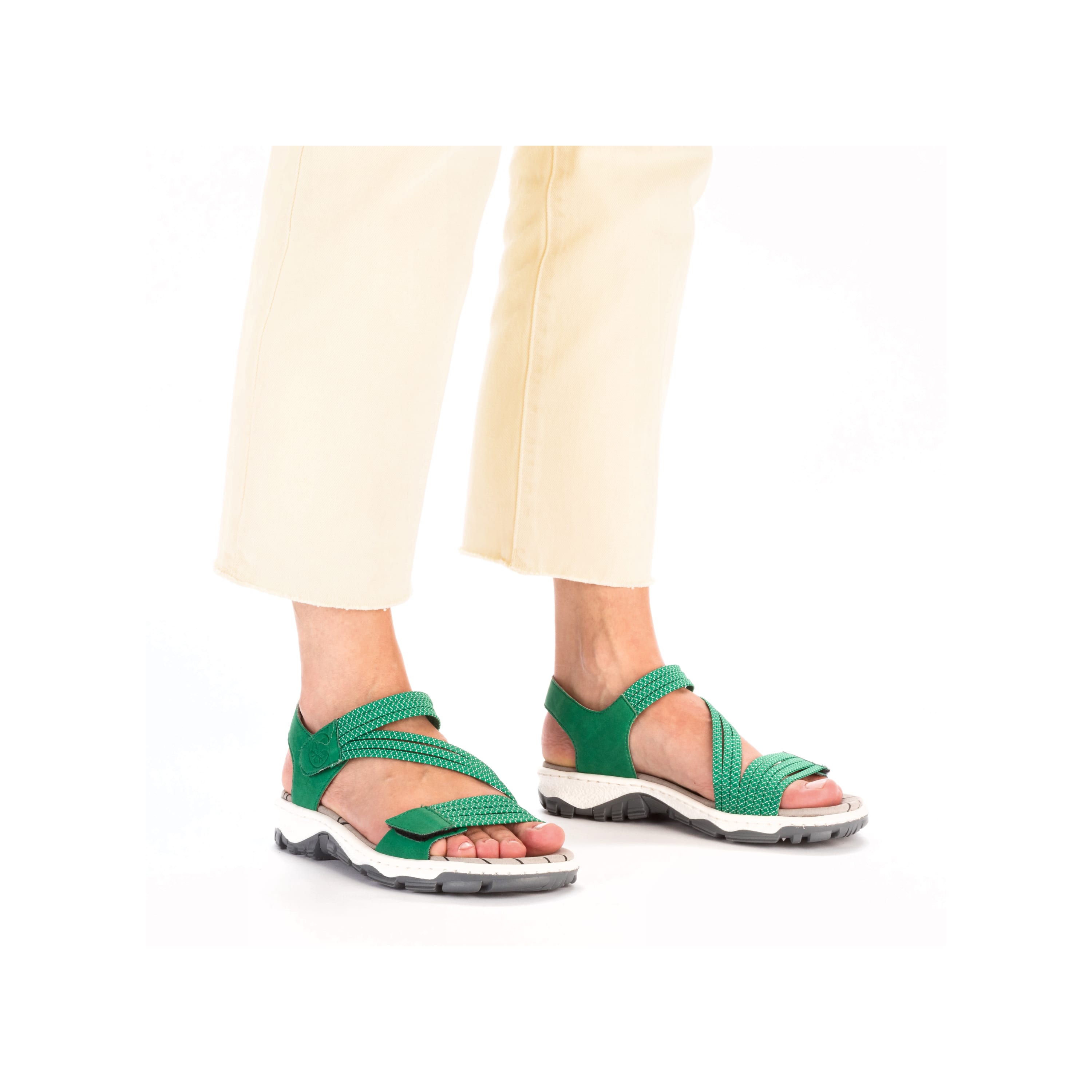 Rieker Damen Trekkingsandalen grasgrün
