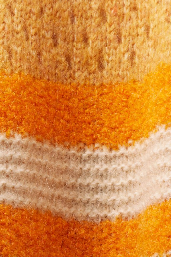 Langer Cardigan aus Wollmix mit Gürtel