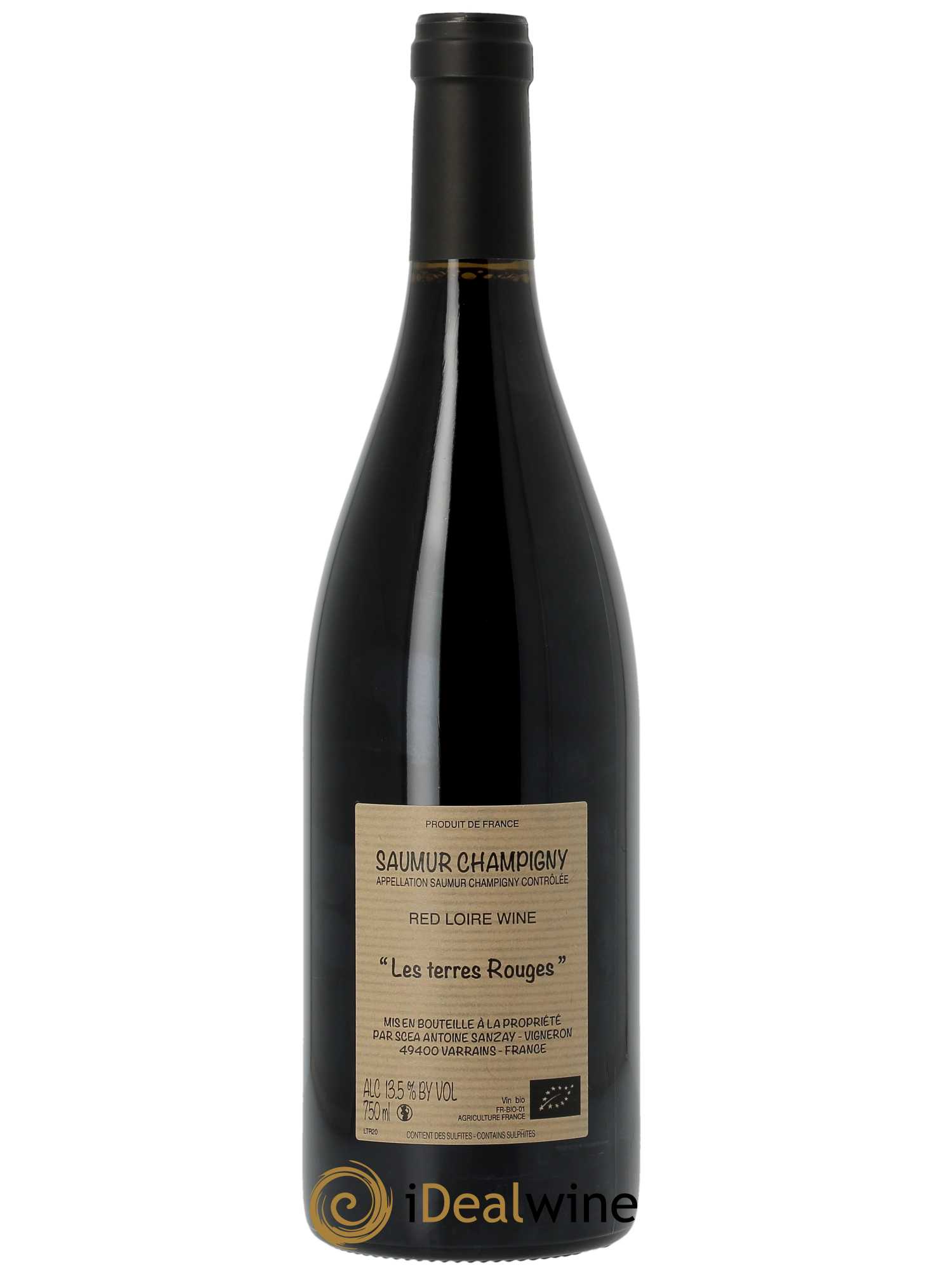 Saumur-Champigny Les Terres Rouges Antoine Sanzay  2020 - Lot de 1 Bouteille