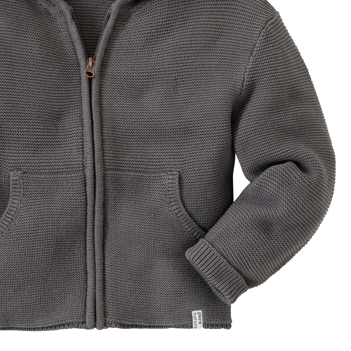Jungen Strickjacke mit Kapuze